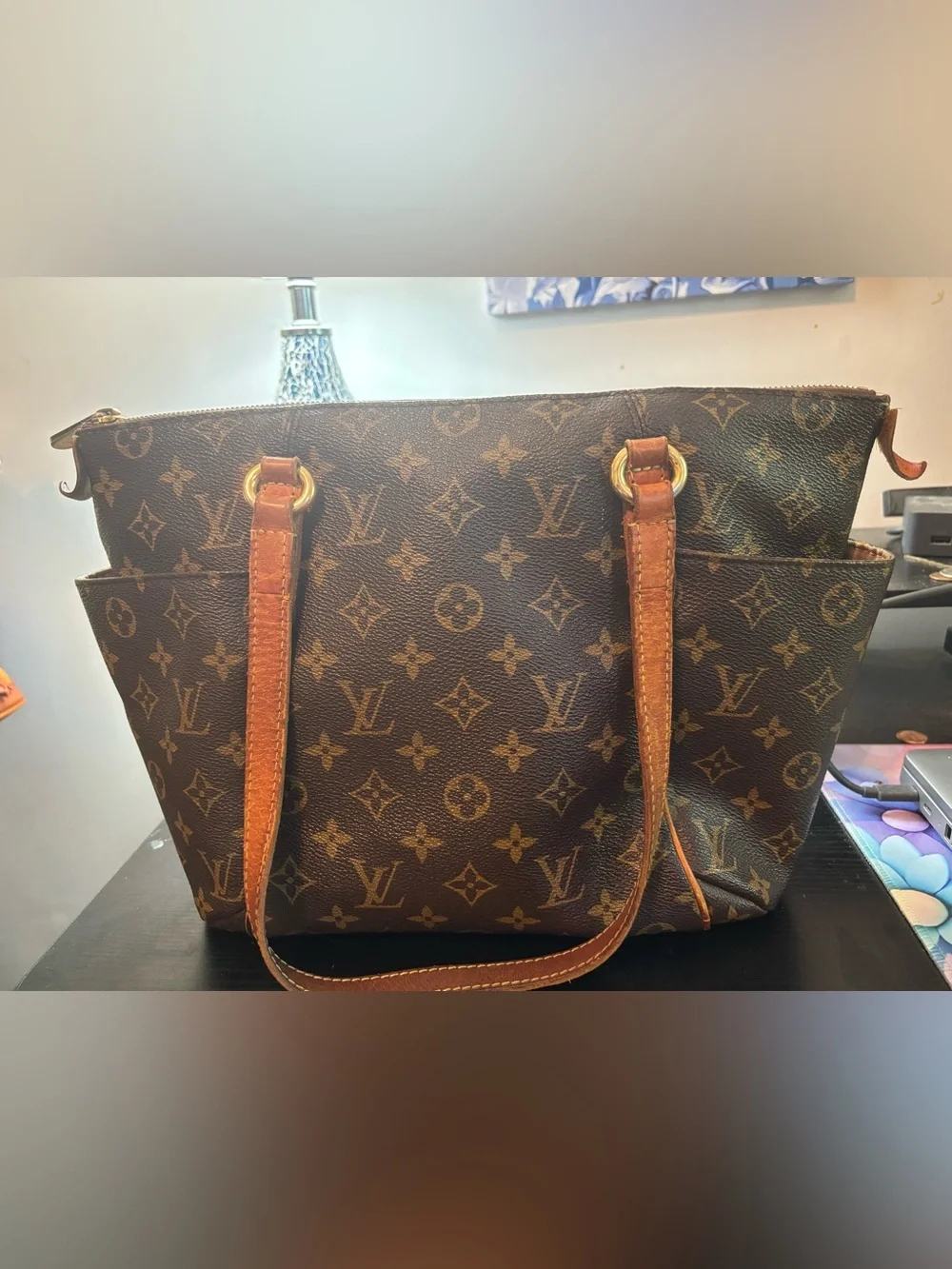 Authentic Louis Vuitton Totally MM Monogram Tote - Good Condition w/ Minor Flaws